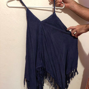 Boho fringe tank top